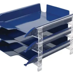 bantex vision plastic letter tray